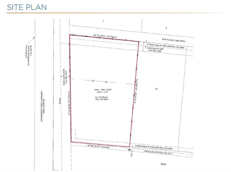100 Falconer Cres, Fort McMurray, AB à louer - Plan de site – Image 2 sur 2
