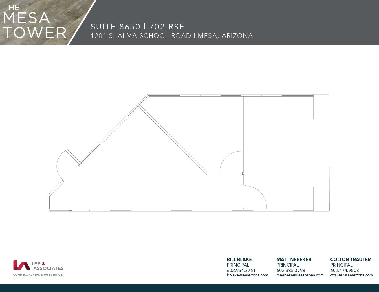 1201 S Alma School Rd, Mesa, AZ à louer Plan d’étage– Image 1 sur 1