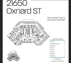 21600 Oxnard St, Woodland Hills, CA à louer Plan d’étage– Image 1 sur 1