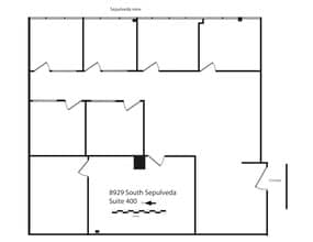 8929-8939 S Sepulveda Blvd, Los Angeles, CA à louer Plan d’étage– Image 1 sur 2