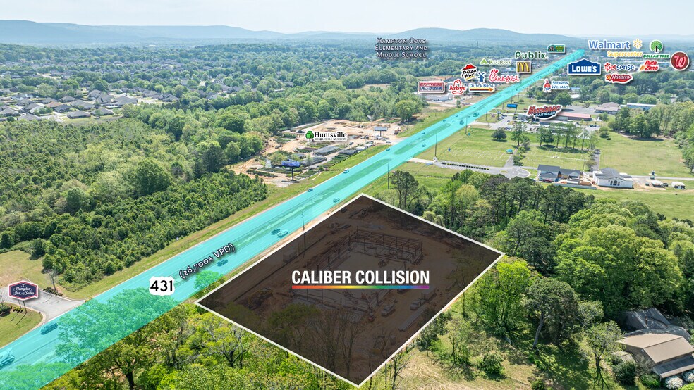 SWQ Miller Ln & US-431, Hampton Cove, AL à vendre - Photo de l’immeuble – Image 2 sur 4