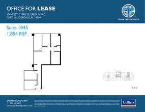 100 W Cypress Creek Rd, Fort Lauderdale, FL à louer Plan d’étage– Image 1 sur 1