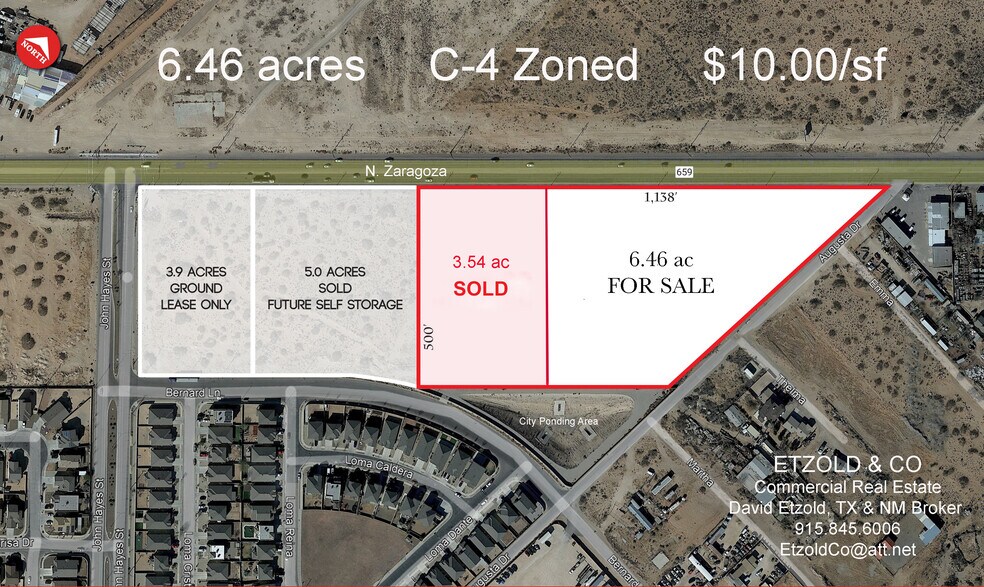 N Zaragoza Road, El Paso, TX à vendre - Plan cadastral – Image 3 sur 4