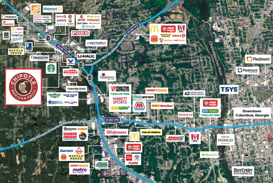 3535 US Highway 431 N, Phenix City, AL à vendre - Aérien – Image 3 sur 6