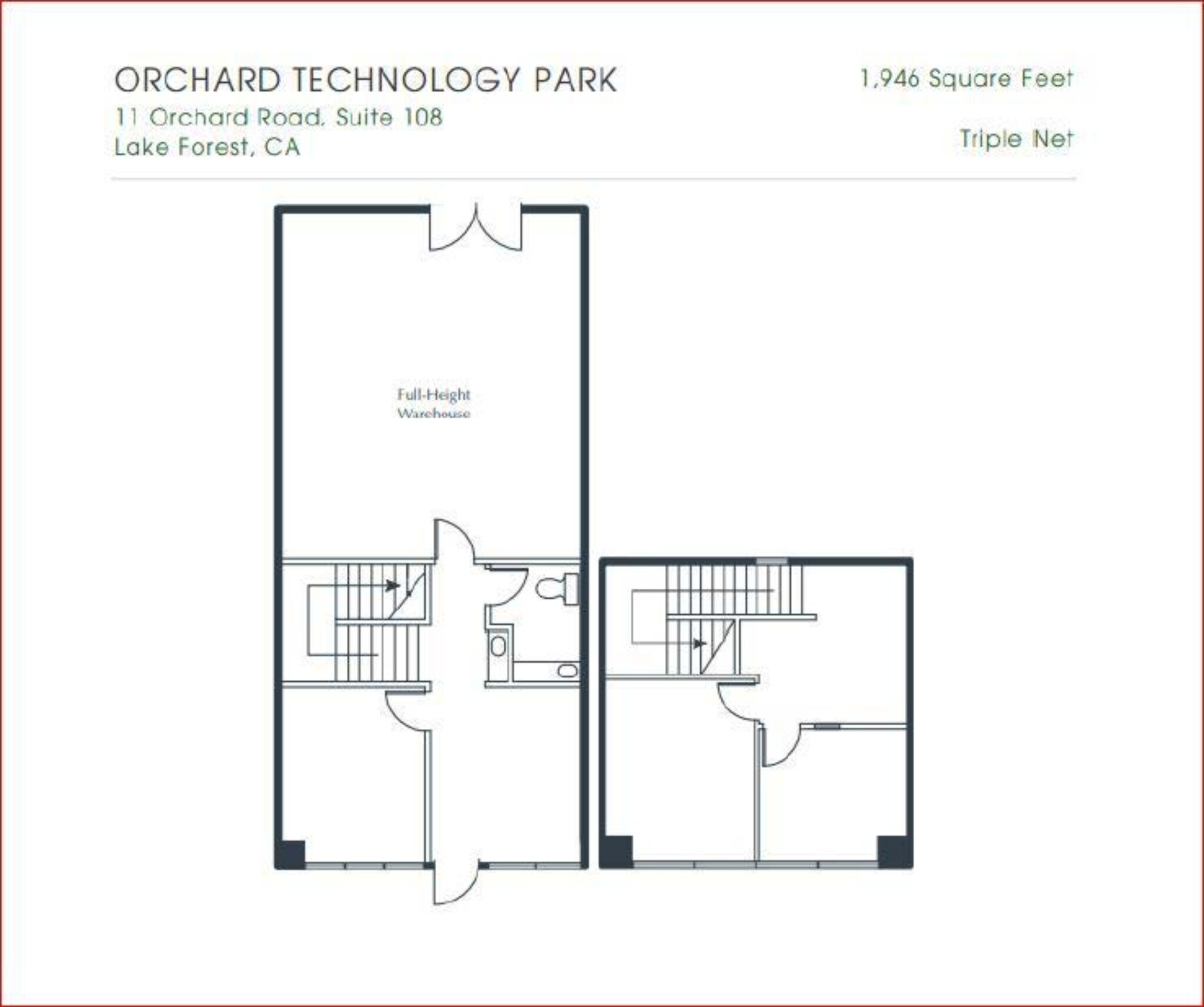 11 Orchard Rd, Lake Forest, CA à louer Plan de site– Image 1 sur 2