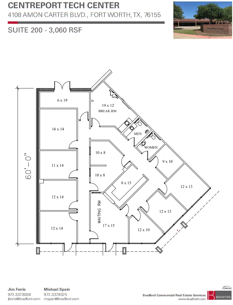 4100-4108 Amon Carter Blvd, Fort Worth, TX à louer Plan d’étage– Image 1 sur 1