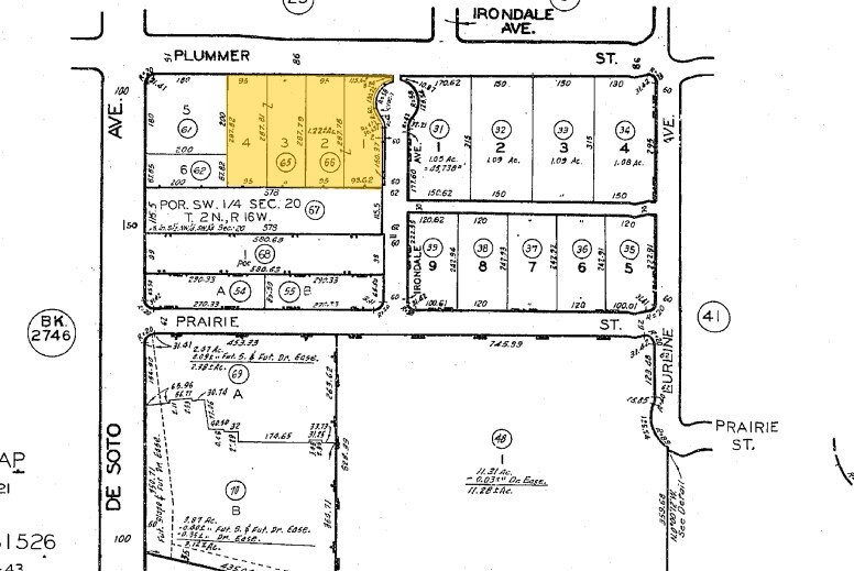 20844-20860 Plummer St, Chatsworth, CA à louer - Plan cadastral – Image 2 sur 7