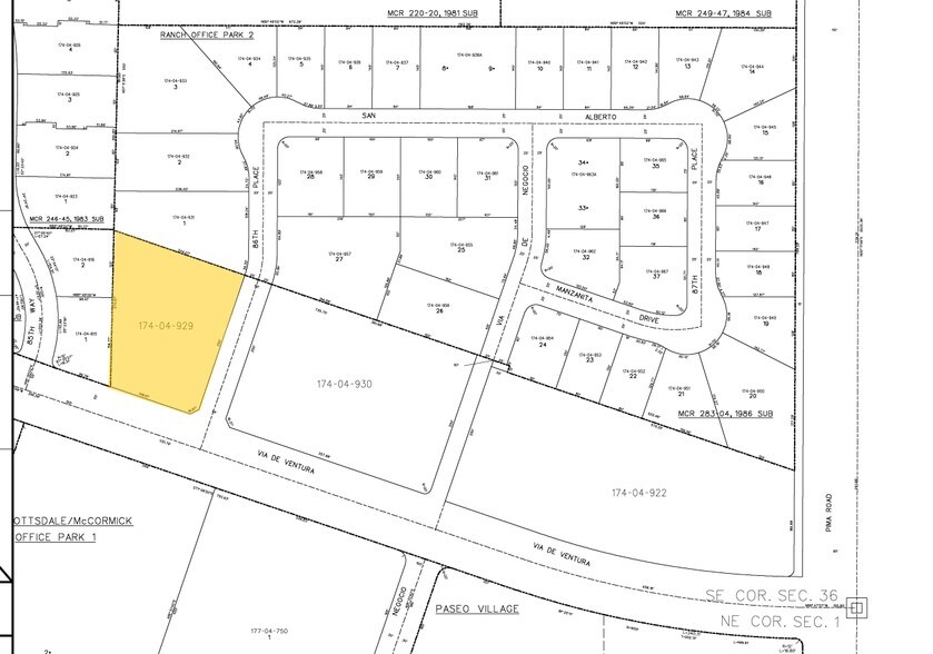 8630 E Via de Ventura, Scottsdale, AZ à louer - Plan cadastral – Image 3 sur 7
