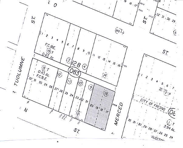 2409 Merced St, Fresno, CA à louer - Plan cadastral – Image 2 sur 12