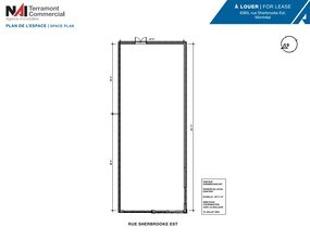 6360 Rue Sherbrooke E, Montréal, QC à louer Plan d’étage– Image 2 sur 2