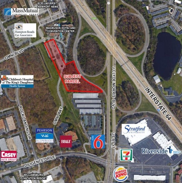 950 Omni Blvd, Newport News, VA à vendre - Aérien – Image 2 sur 3