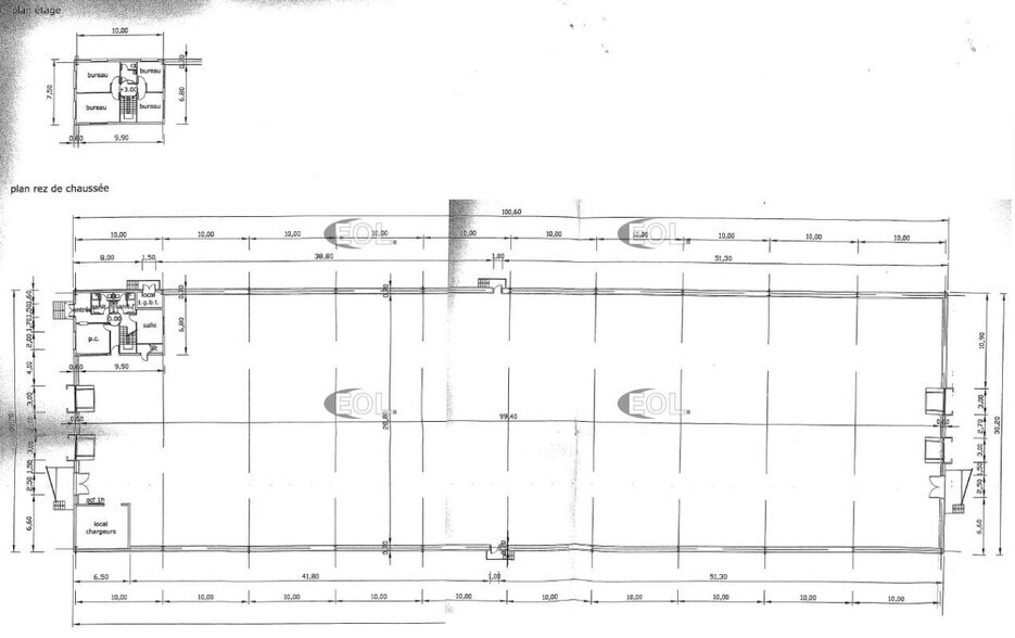 Industriel/Logistique dans Bruges à louer - Plan d’étage – Image 2 sur 2