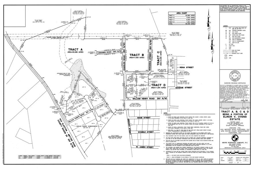 447 Old Metter Hwy, Claxton, GA à vendre - Plan cadastral – Image 2 sur 2