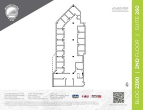 2398 E Camelback Rd, Phoenix, AZ à louer Plan d’étage– Image 1 sur 2