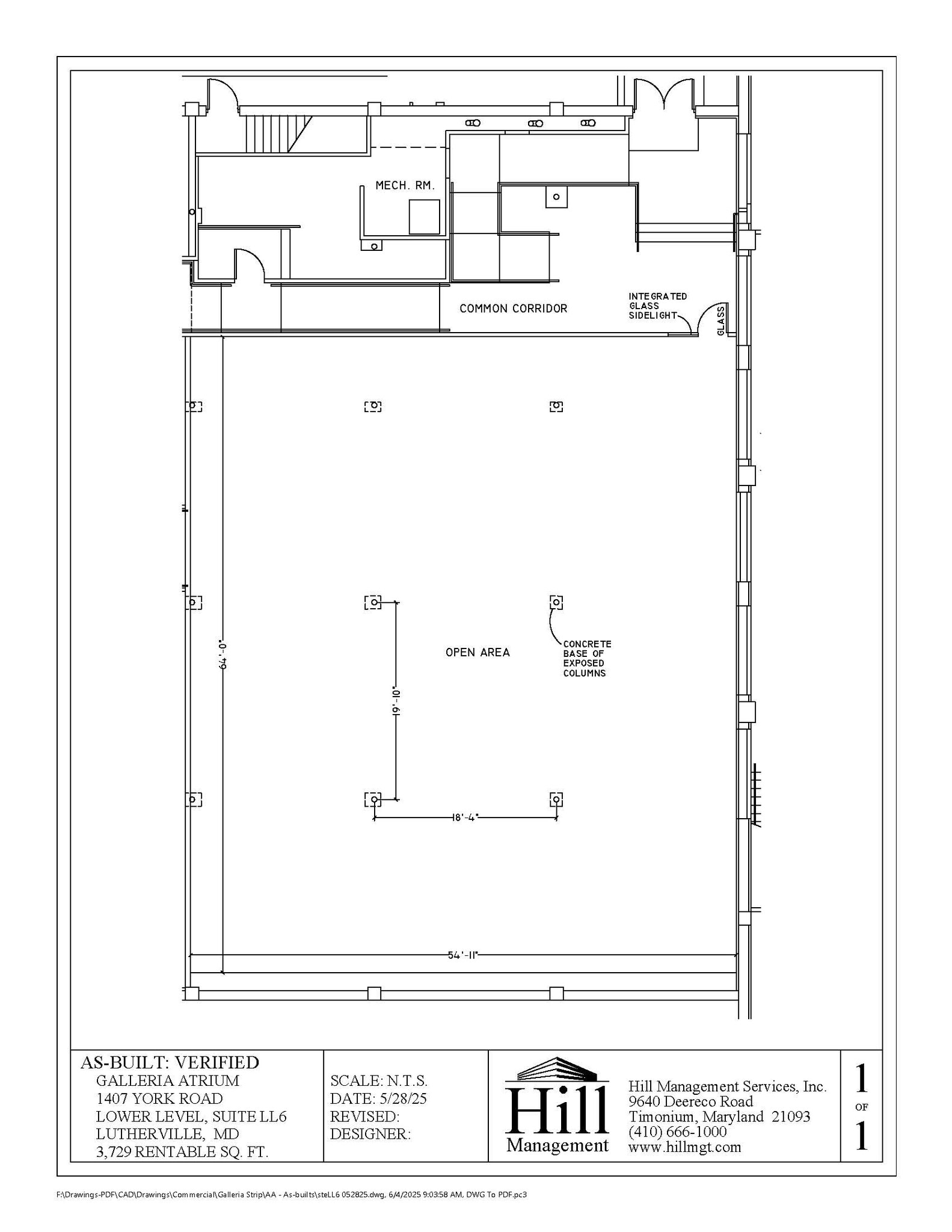 1407 York Rd, Lutherville, MD à louer Plan d’étage– Image 1 sur 1