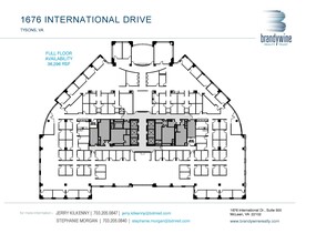 1676 International Dr, McLean, VA à louer Plan d’étage– Image 1 sur 1