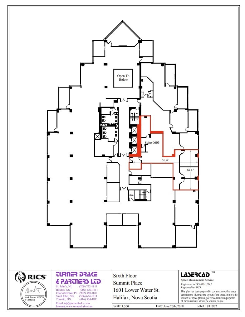 1601 Lower Water St, Halifax, NS à louer Plan d’étage– Image 1 sur 1