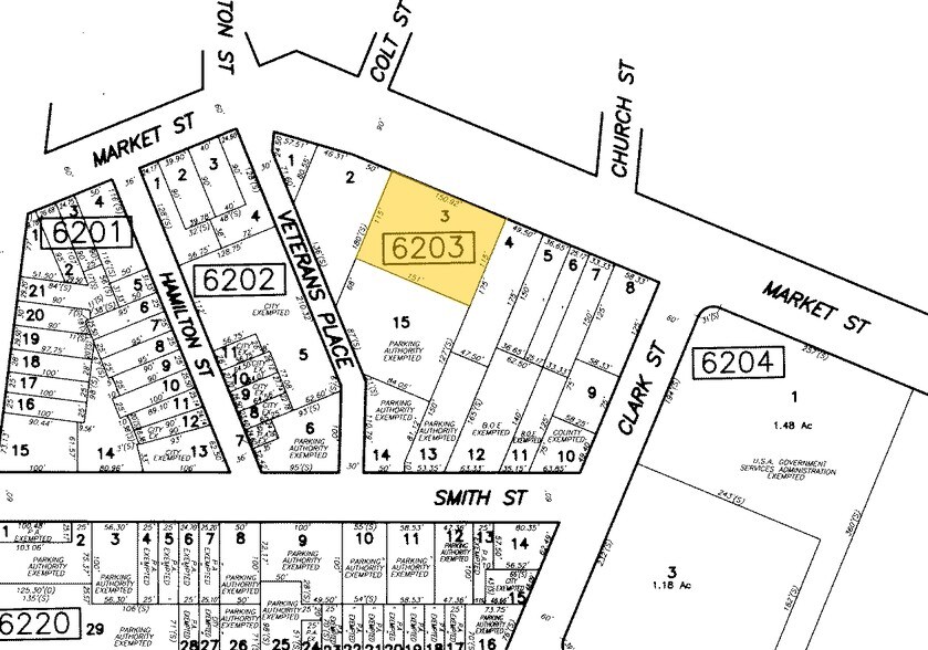 158-168 Market St, Paterson, NJ à louer - Plan cadastral – Image 3 sur 3