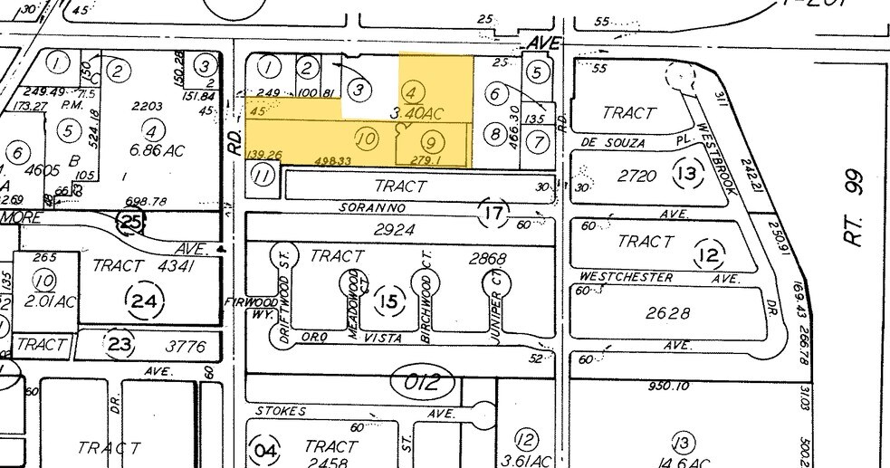 3739-3929 Ming Ave, Bakersfield, CA à louer - Plan cadastral – Image 2 sur 6
