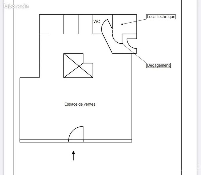 Local d’activités dans Obernai à louer - Plan d’étage – Image 2 sur 2