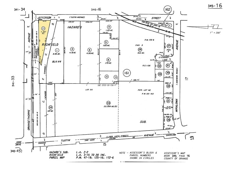 1515 North Jefferson, Anaheim, CA à louer - Plan cadastral – Image 2 sur 3