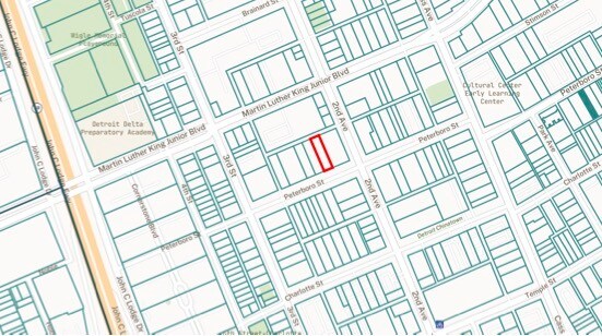 620 Peterboro st, Detroit, MI à vendre - Plan cadastral – Image 2 sur 3