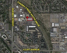 7700 Cherry Creek South Dr, Denver, CO - Vue aérienne vue de carte