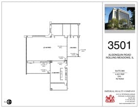 3501 Algonquin Rd, Rolling Meadows, IL à louer Plan de site– Image 1 sur 1