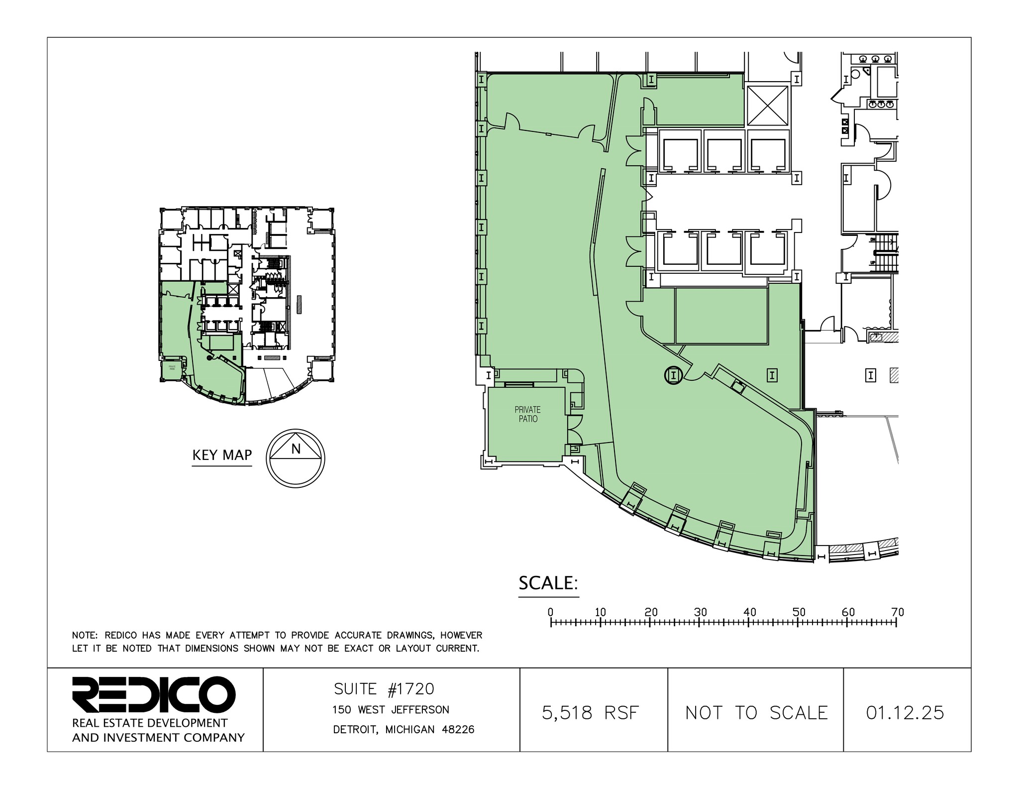 150 W Jefferson Ave, Detroit, MI à louer Plan de site– Image 1 sur 1