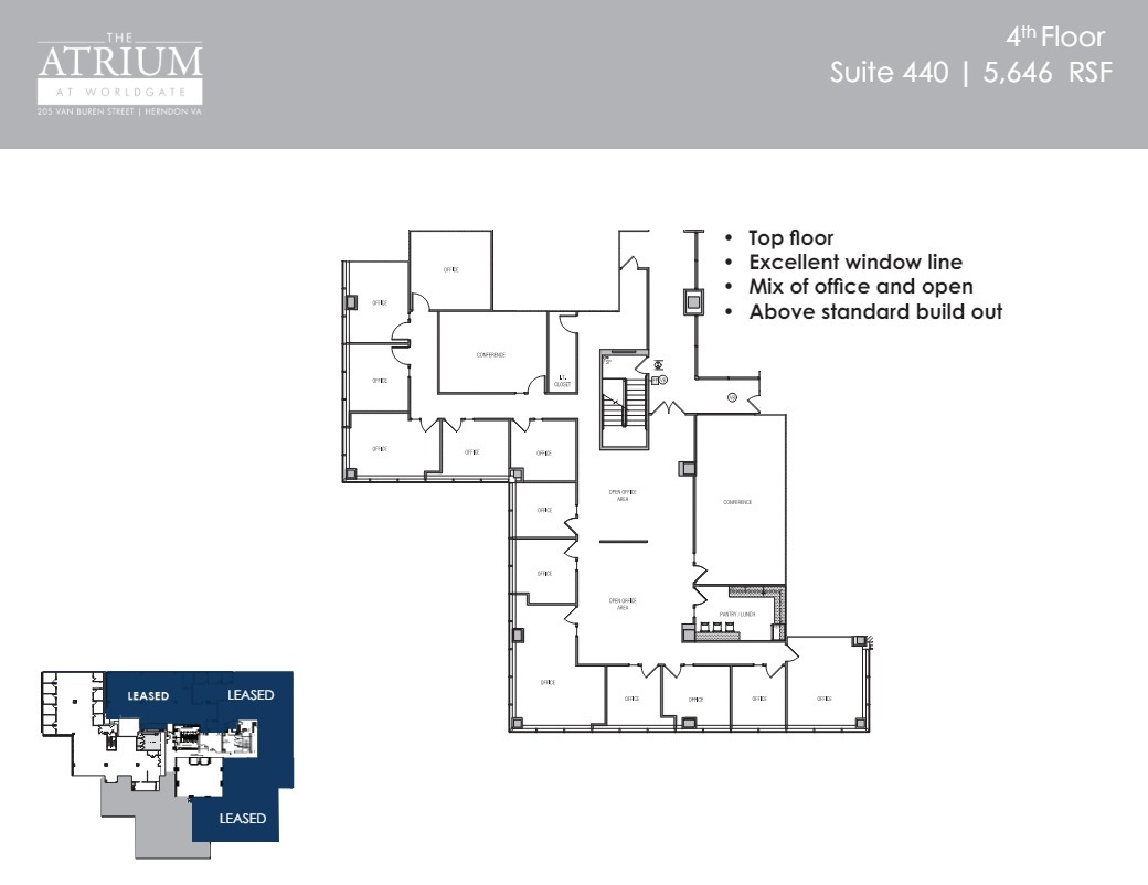 205 Van Buren St, Herndon, VA à louer Plan d’étage– Image 1 sur 1