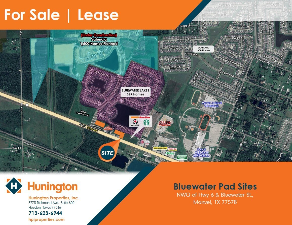 NWQ of Hwy 6 & Bluewater St, Manvel, TX à vendre Photo principale– Image 1 sur 2