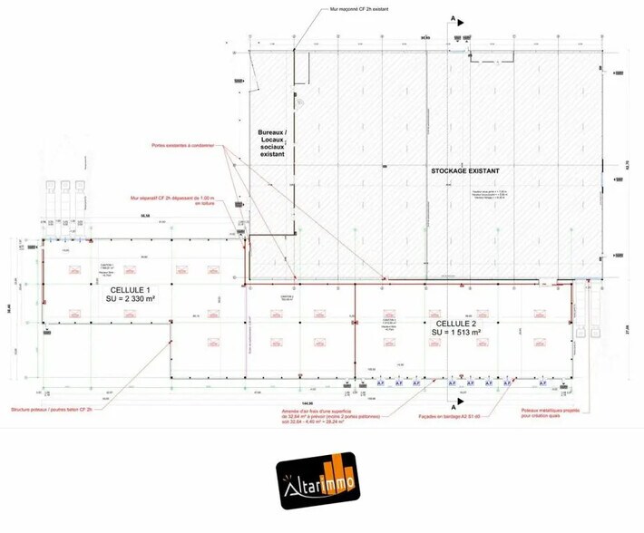 Bureau dans Dreux à louer - Plan d’étage – Image 2 sur 2