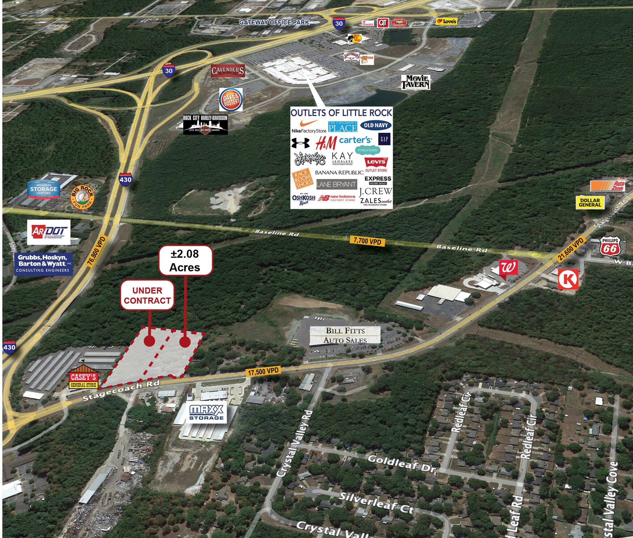8123 Stagecoach Rd, Little Rock, AR à vendre Plan de site– Image 1 sur 3