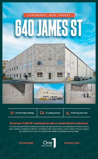 Plus de détails pour 640 James St, Lakewood, NJ - Industriel/Logistique à vendre