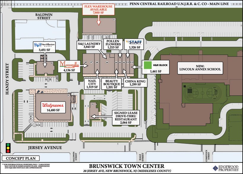 20-50 Jersey Ave, New Brunswick, NJ à louer - Plan de site – Image 2 sur 6