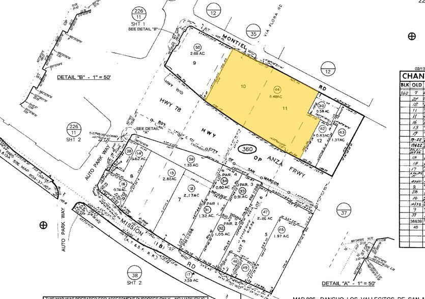 2055-2085 Montiel Rd, San Marcos, CA à louer - Plan cadastral – Image 2 sur 7