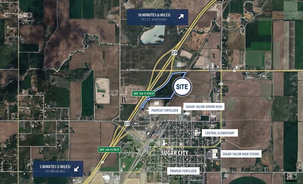 TBD Pro Peat Dr, Sugar City, ID à vendre - Aérien – Image 3 sur 4