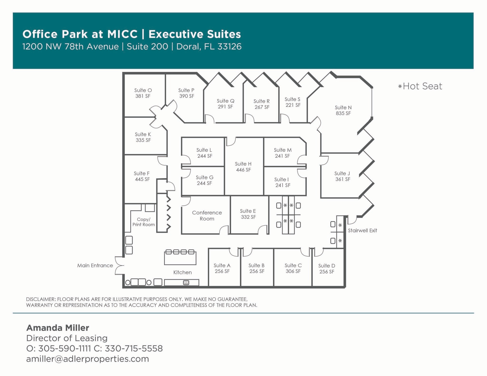 1200 NW 78th Ave, Doral, FL à louer Plan d’étage– Image 1 sur 4