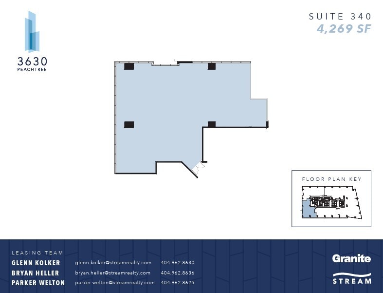 3630 Peachtree Rd NE, Atlanta, GA à louer Plan d’étage– Image 1 sur 1