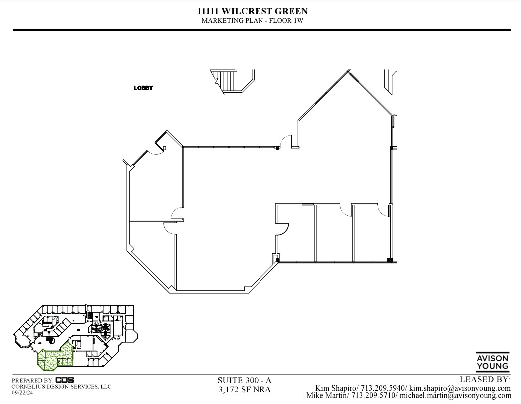 11111 Wilcrest Green Dr, Houston, TX à louer Plan d’étage– Image 1 sur 1