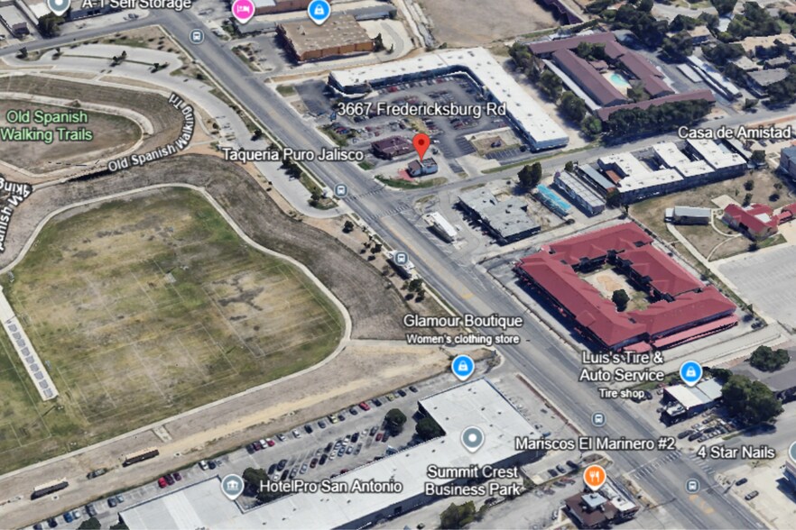 3667 Fredericksburg Rd, San Antonio, TX à louer - Aérien – Image 2 sur 2