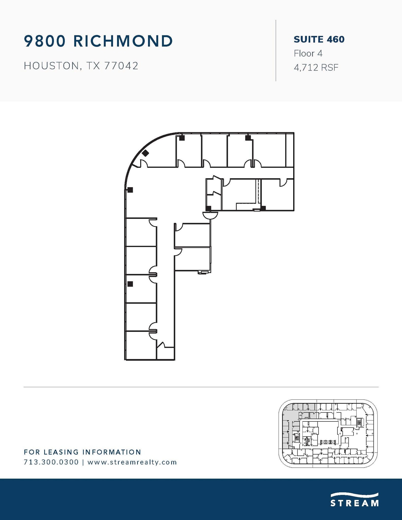 9800 Richmond Ave, Houston, TX à louer Plan d’étage– Image 1 sur 1