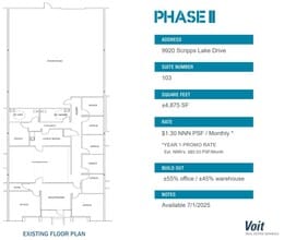 9909 Hibert St, San Diego, CA à louer Plan d’étage– Image 1 sur 1