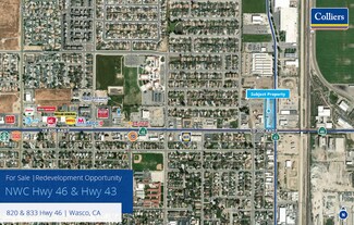 Plus de détails pour 820 Highway 46, Wasco, CA - Local commercial à vendre