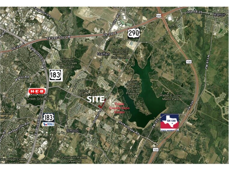 6700 Decker, Austin, TX à vendre - Aérien – Image 3 sur 4