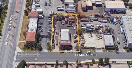12536 Clark St, Santa Fe Springs, CA - Vue aérienne vue de carte - Image1