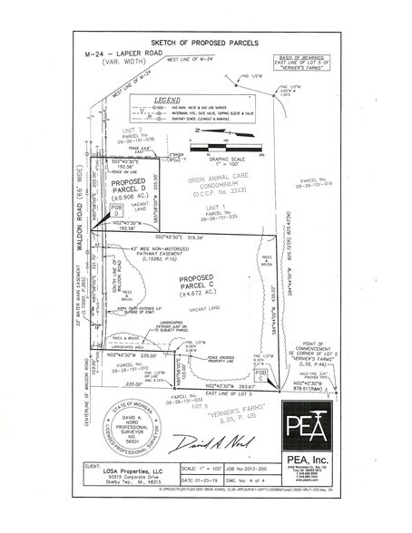 Waldon Rd, Lake Orion, MI à vendre - Plan de site – Image 2 sur 5