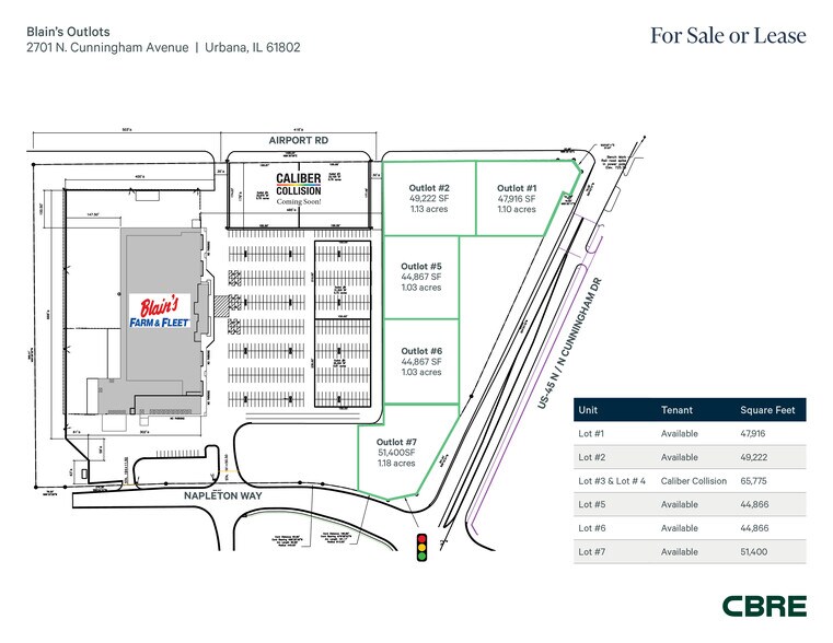 NWC Cunningham Ave, Urbana, IL à louer - Photo de l’immeuble – Image 3 sur 4