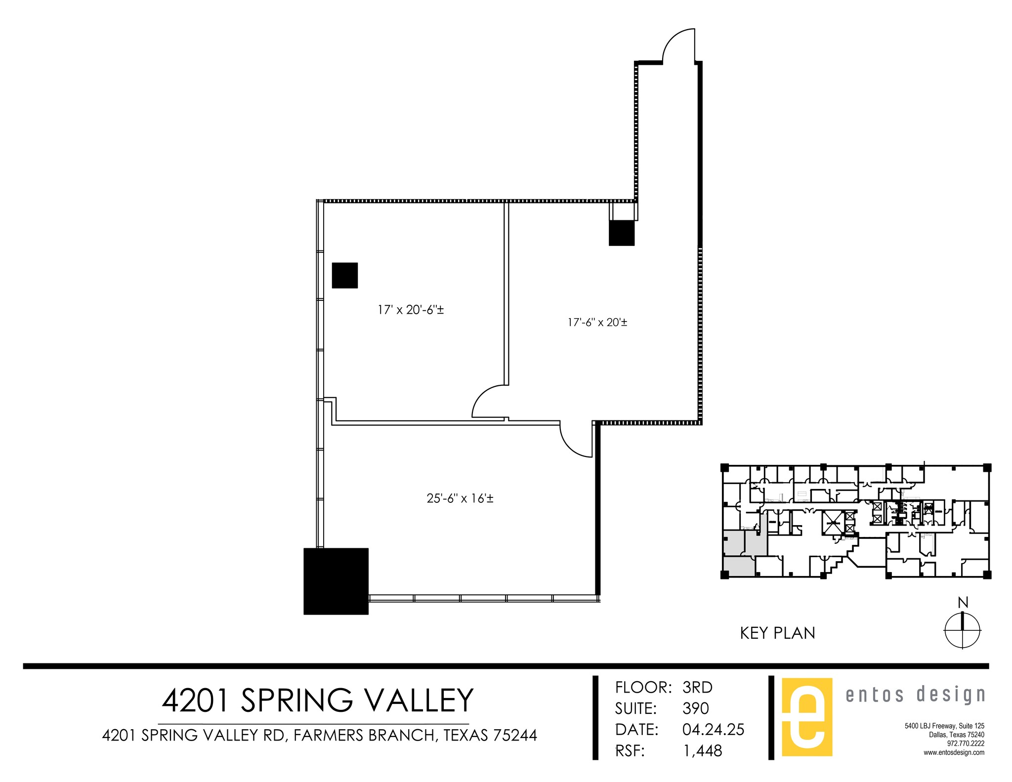 4201 Spring Valley Rd, Dallas, TX à louer Plan de site– Image 1 sur 1
