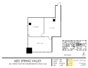 4201 Spring Valley Rd, Dallas, TX à louer Plan de site– Image 1 sur 1